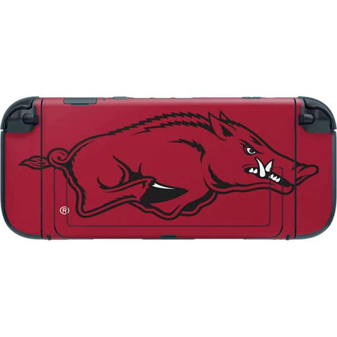 University of Arkansas-Fayetteville Razorbacks Red Logo Nintendo Switch 2 (2025) with Joy-Con Skin